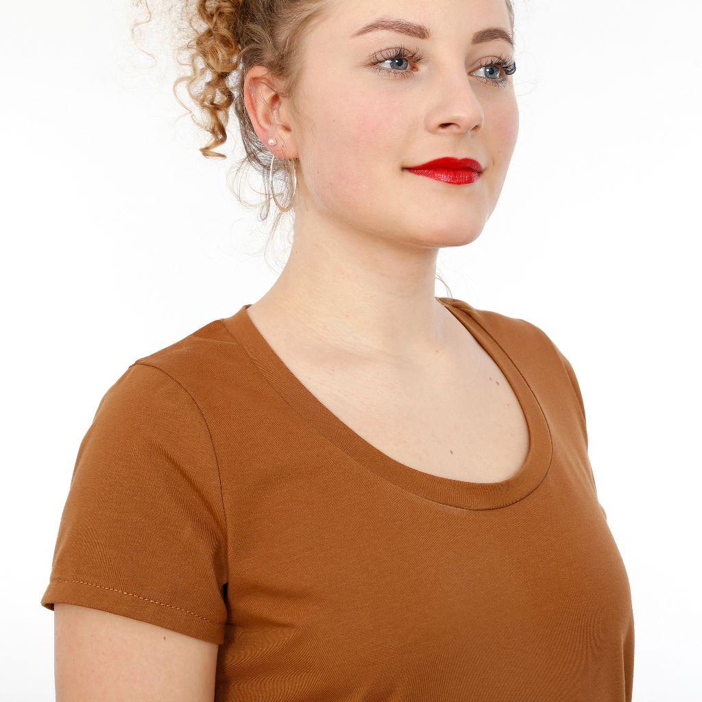 Preview: Papierschnittmuster Basicshirt Frau Anica XS-XXL